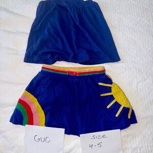 Mini Boden skort and tank outfit